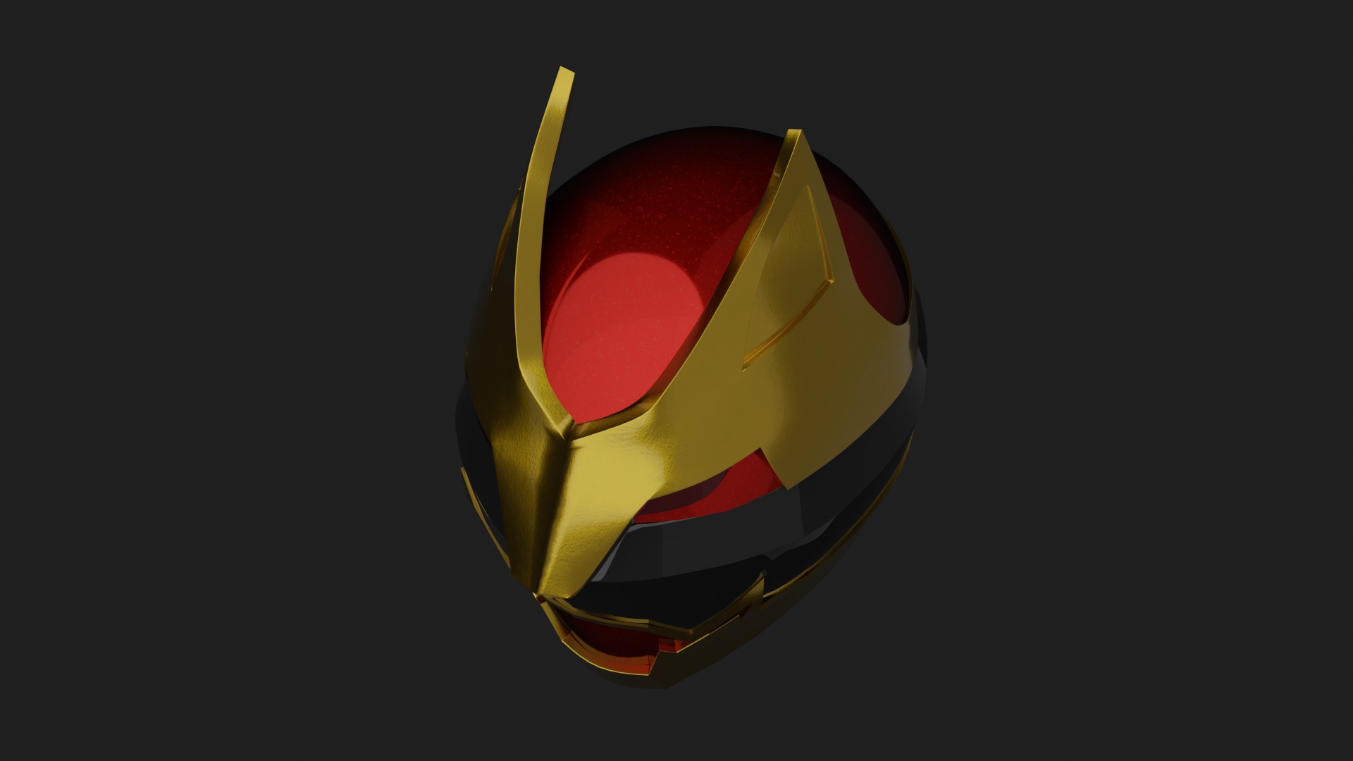 Gozyu Wolf Helmet V2 - Gozyuger 3D model_3
