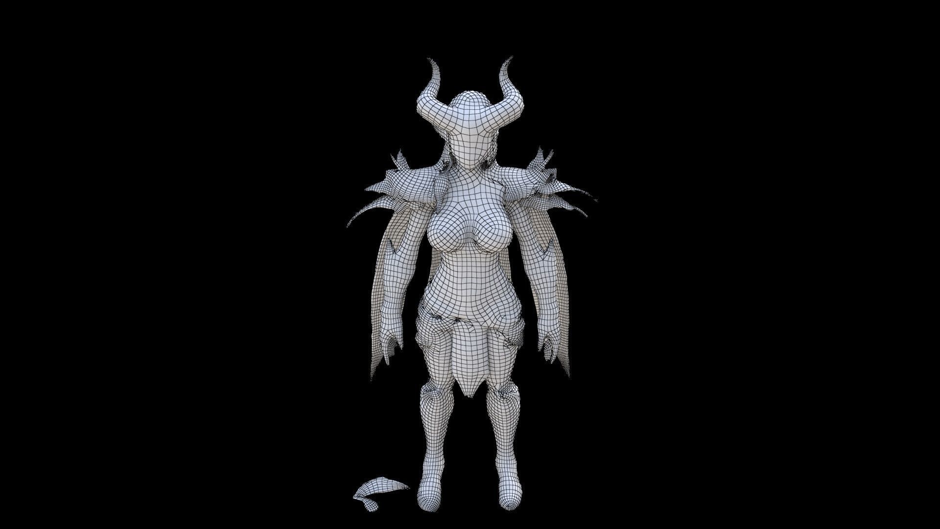 Demonic Knight 3D model_6