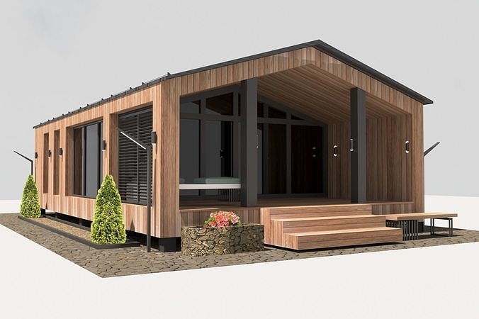 barnhouse 3D model Low-poly 3D model