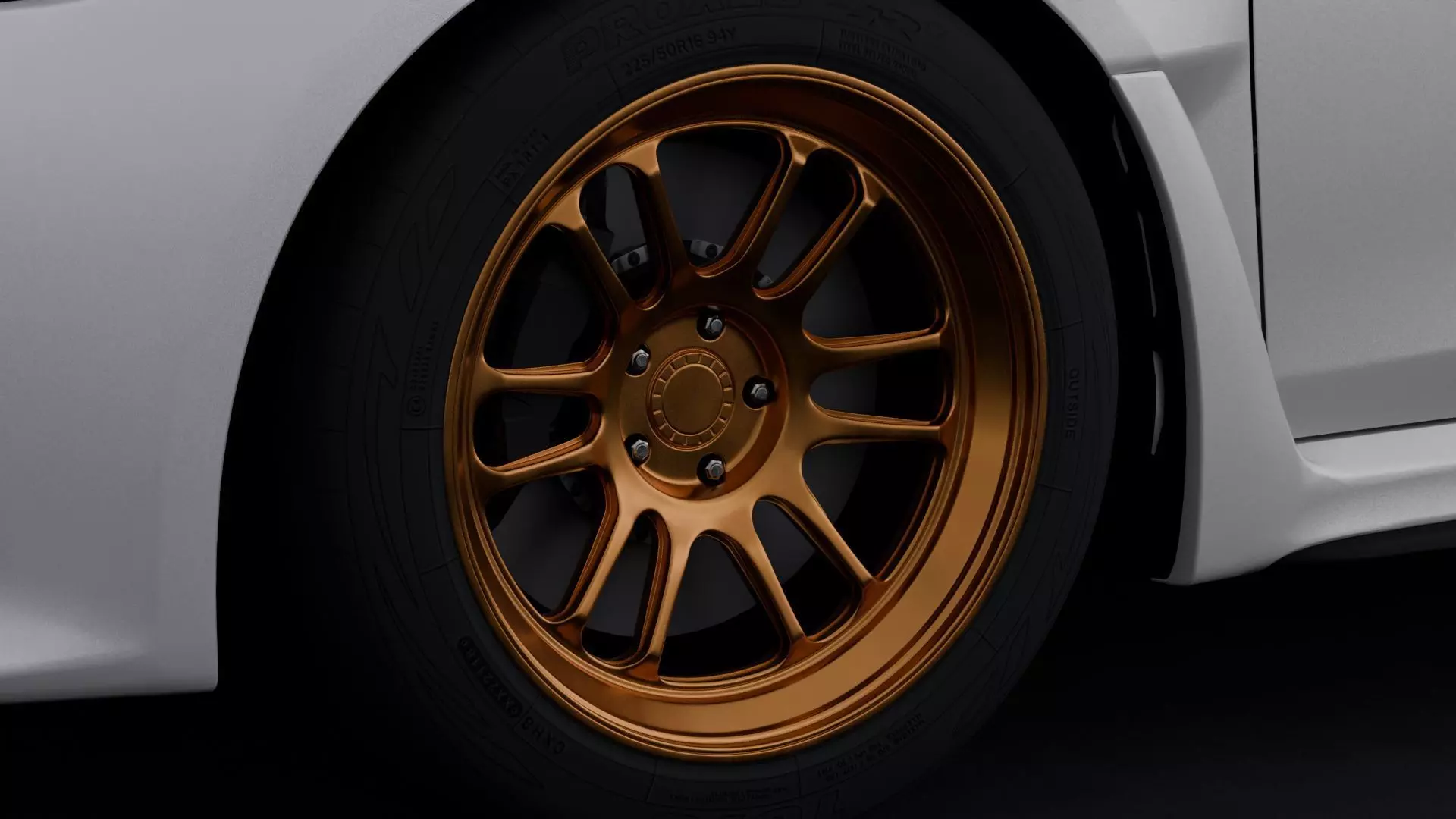 Cosmis Racing XT 206R Aftermarket Wheel Low-poly 3D model