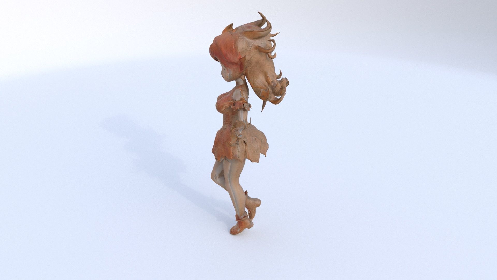 Fiery Phoenix 3D model_2