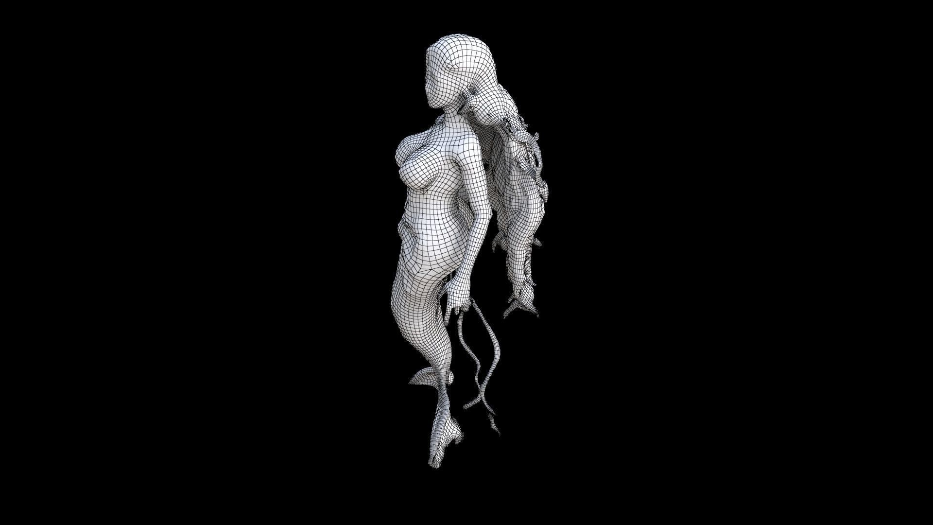 Mermaid Princess 3D model_7