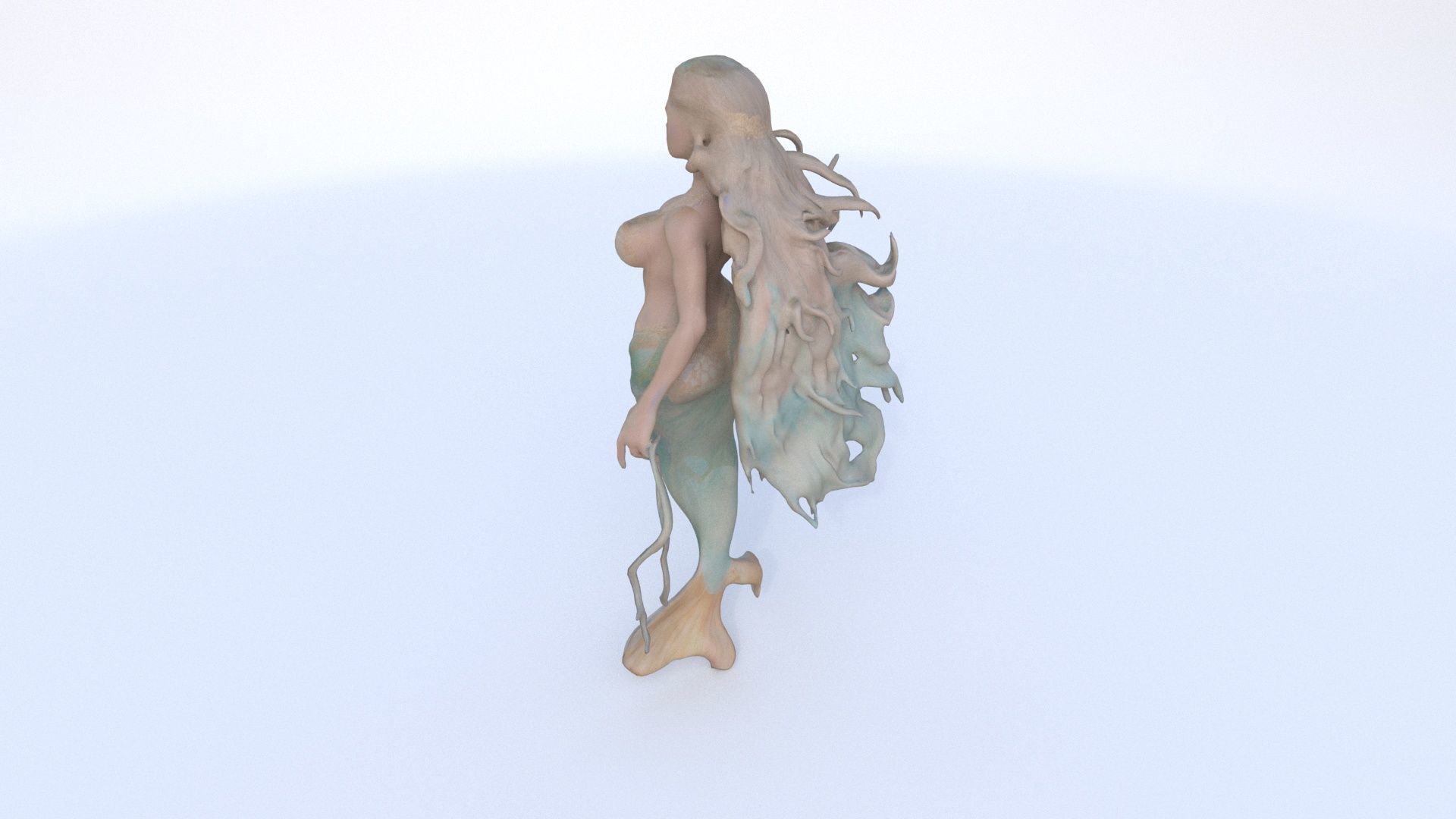 Mermaid Princess 3D model_3