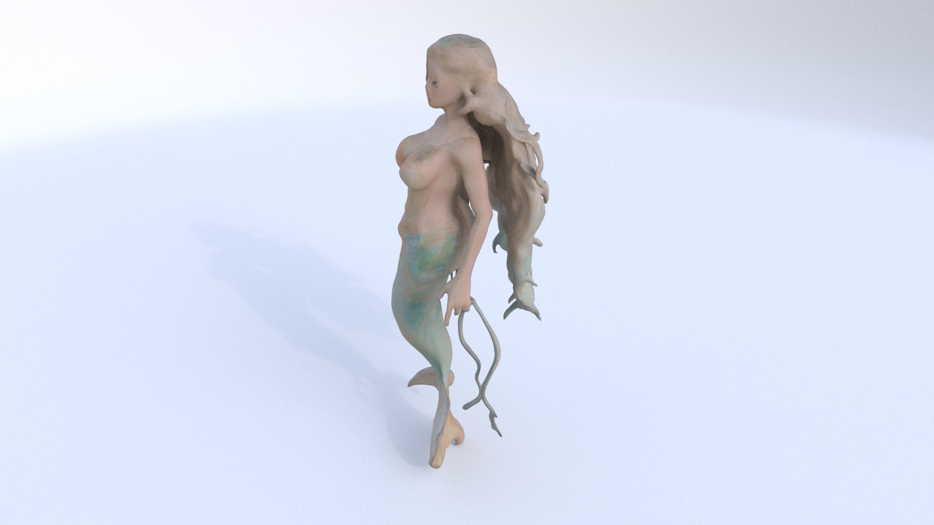 Mermaid Princess 3D model_2