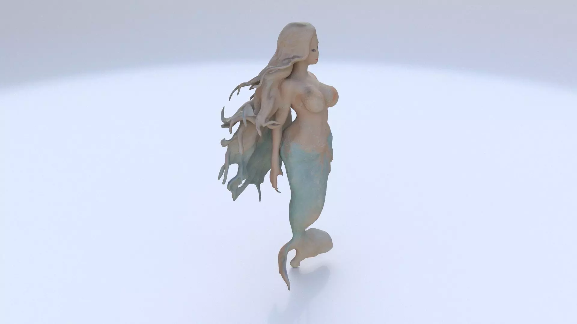 Mermaid Princess 3D model_0