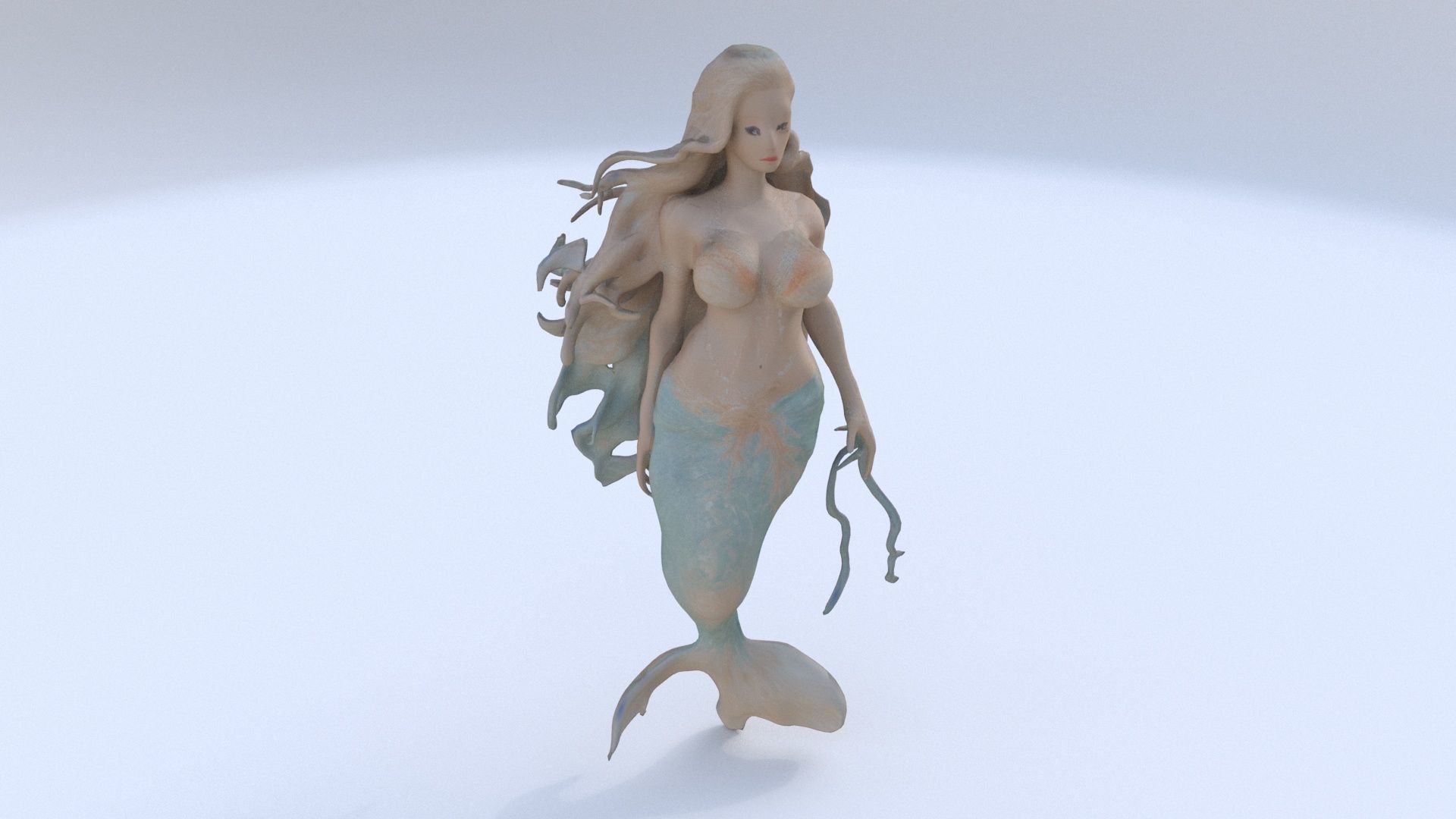 Mermaid Princess 3D model_1