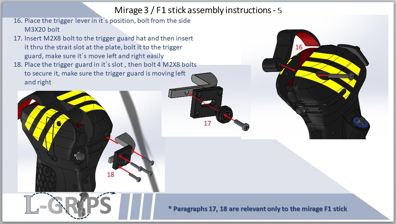 Mirage 3 or F1 stick for PC simulation or memorabilia  3D print model_16