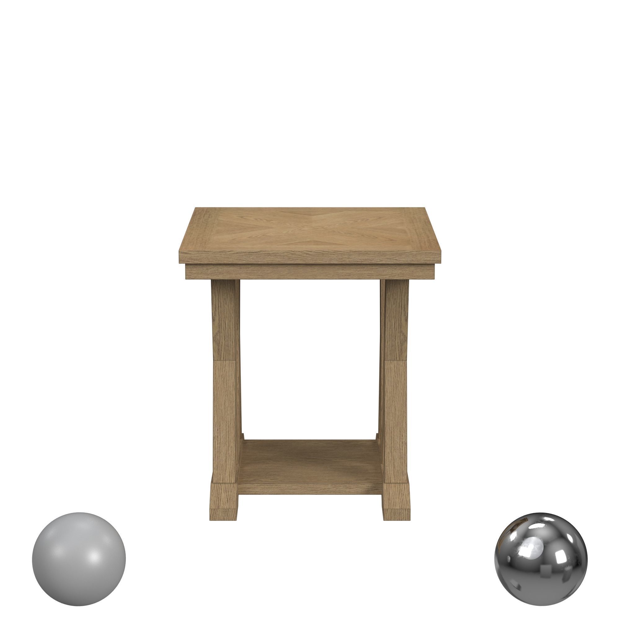 Lattice End Table 3D model_1
