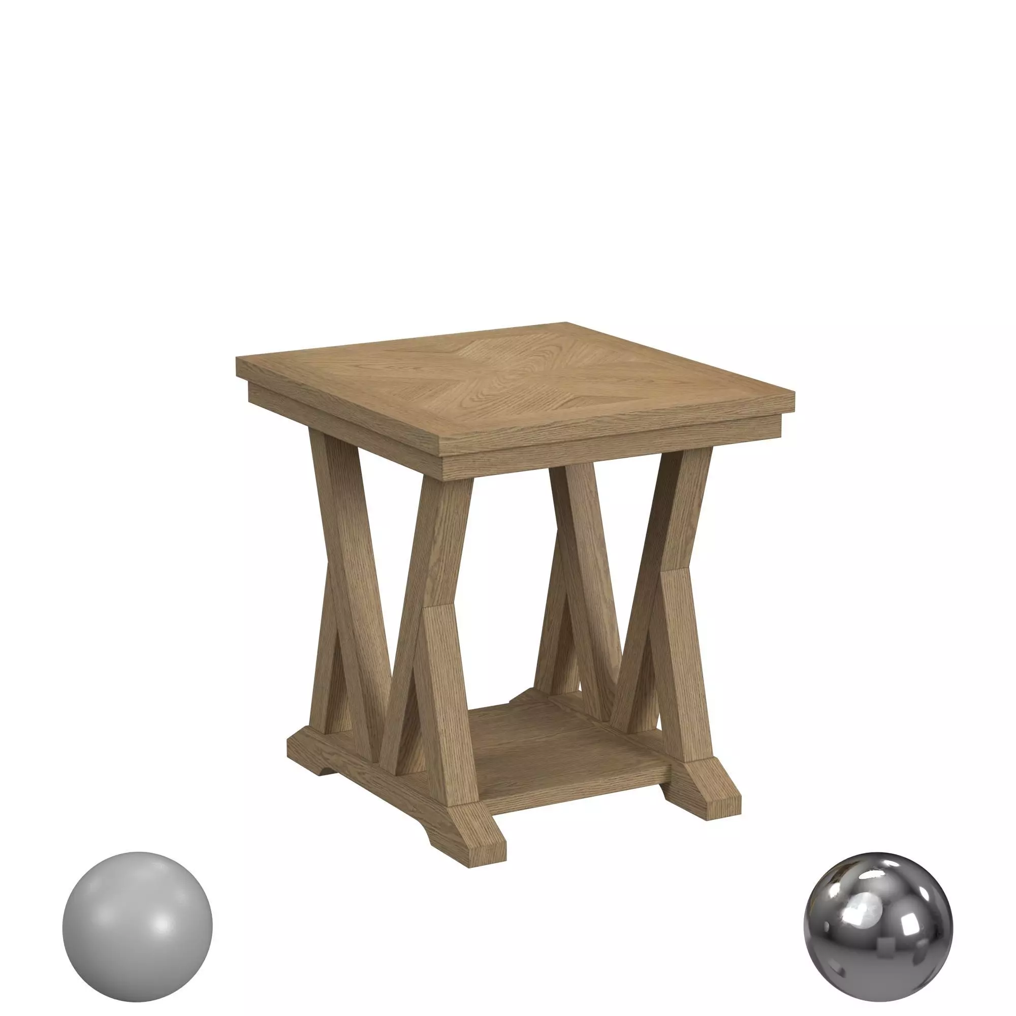 Lattice End Table 3D model_0