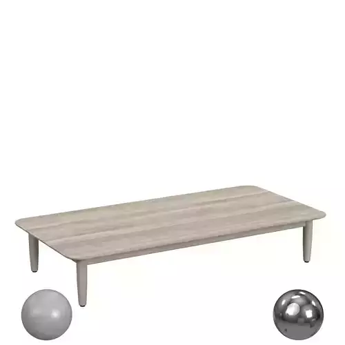 Cinched Wood Drum Table White Oak