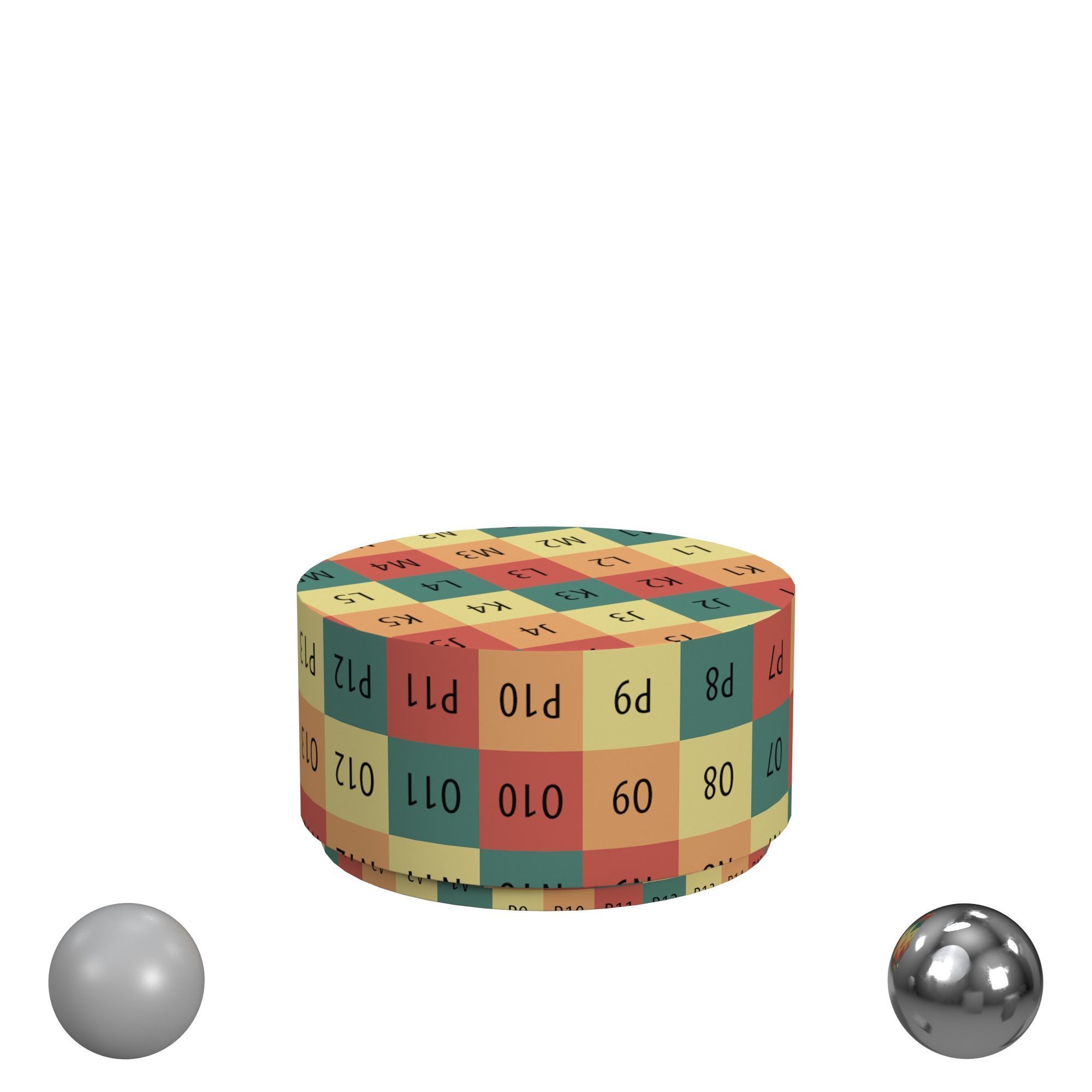 New Hampton Round Cocktail Table 3D model_2