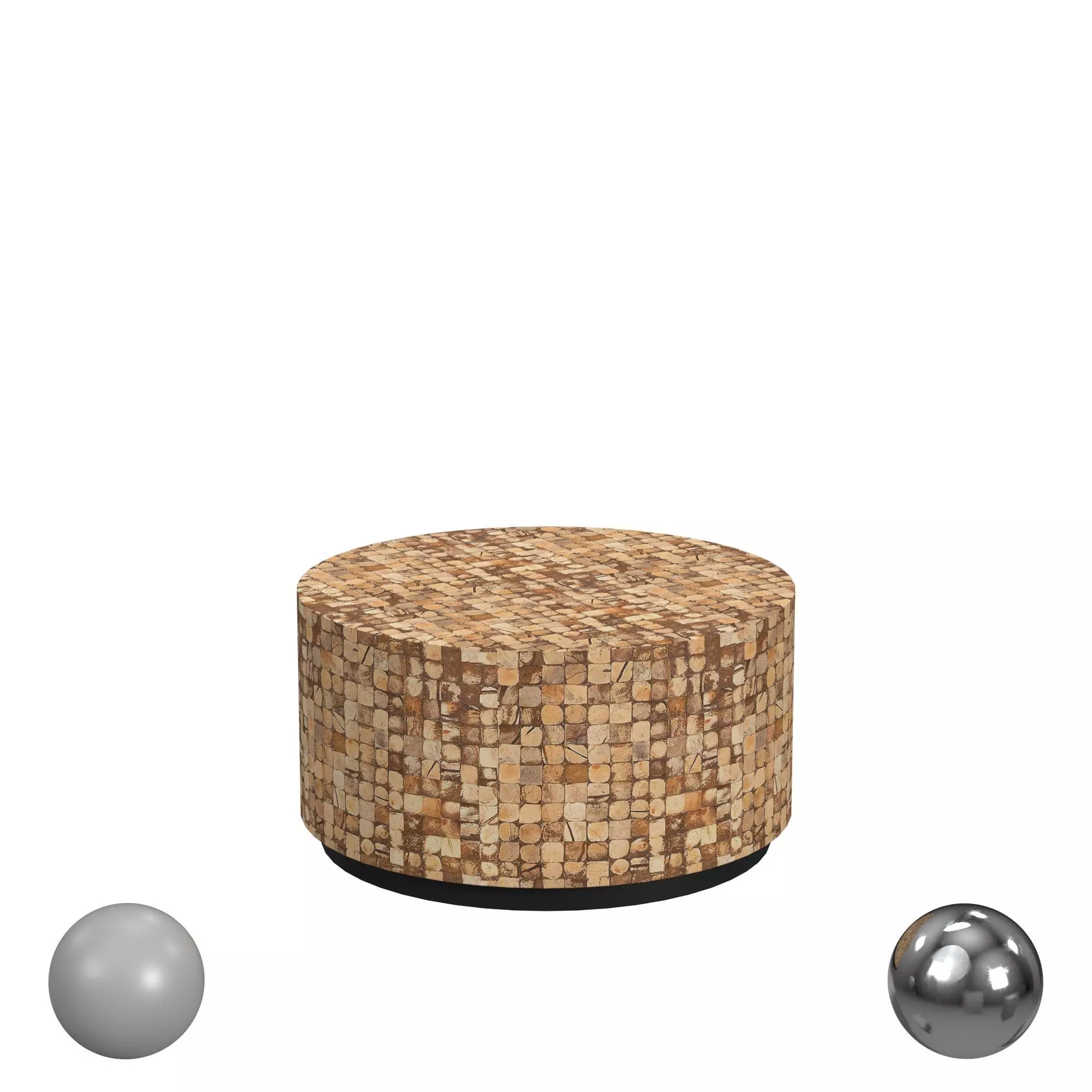 New Hampton Round Cocktail Table 3D model_0