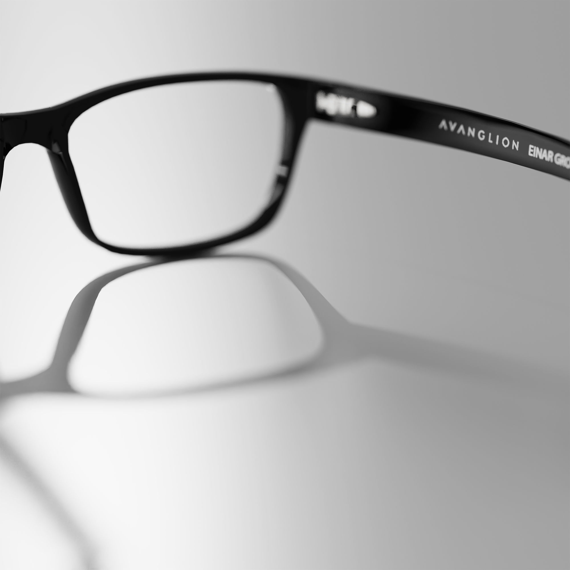 Glasses Low-poly 3D model_5