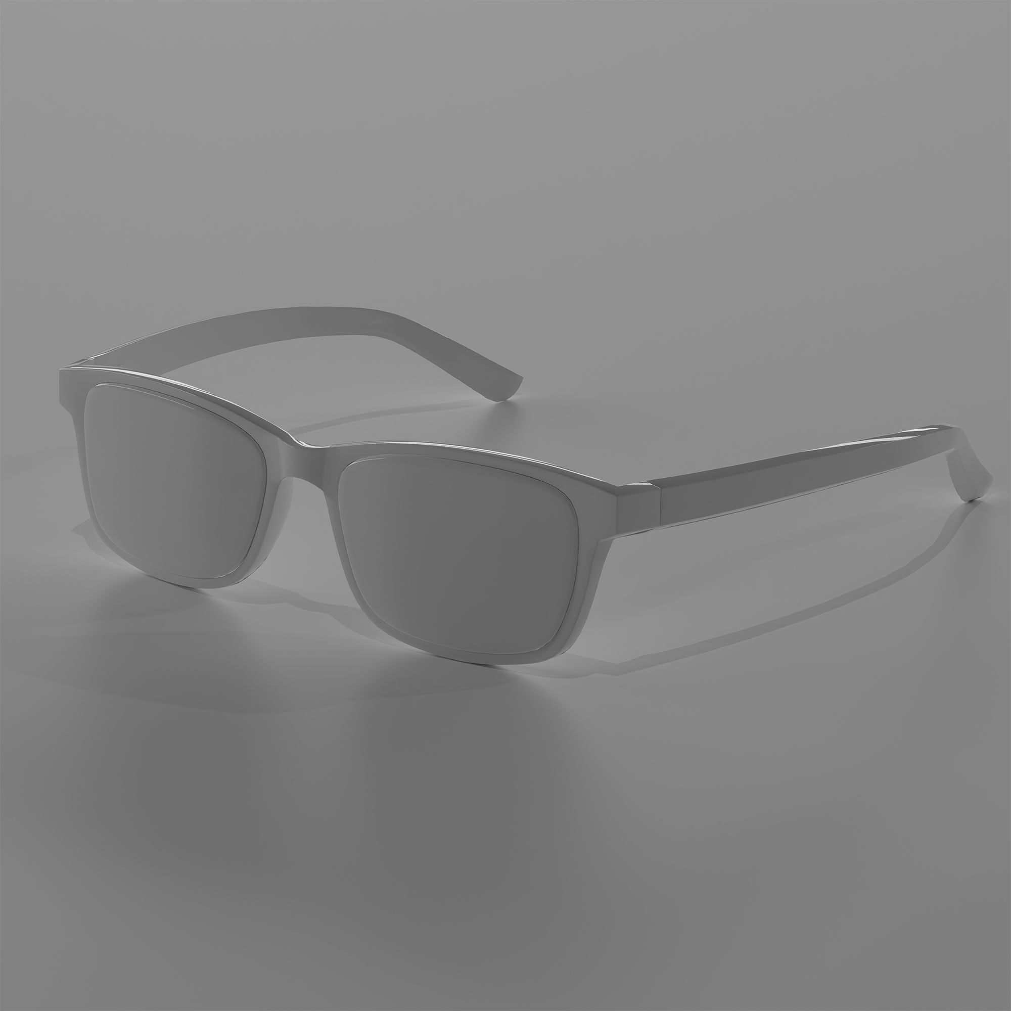 Glasses Low-poly 3D model_6