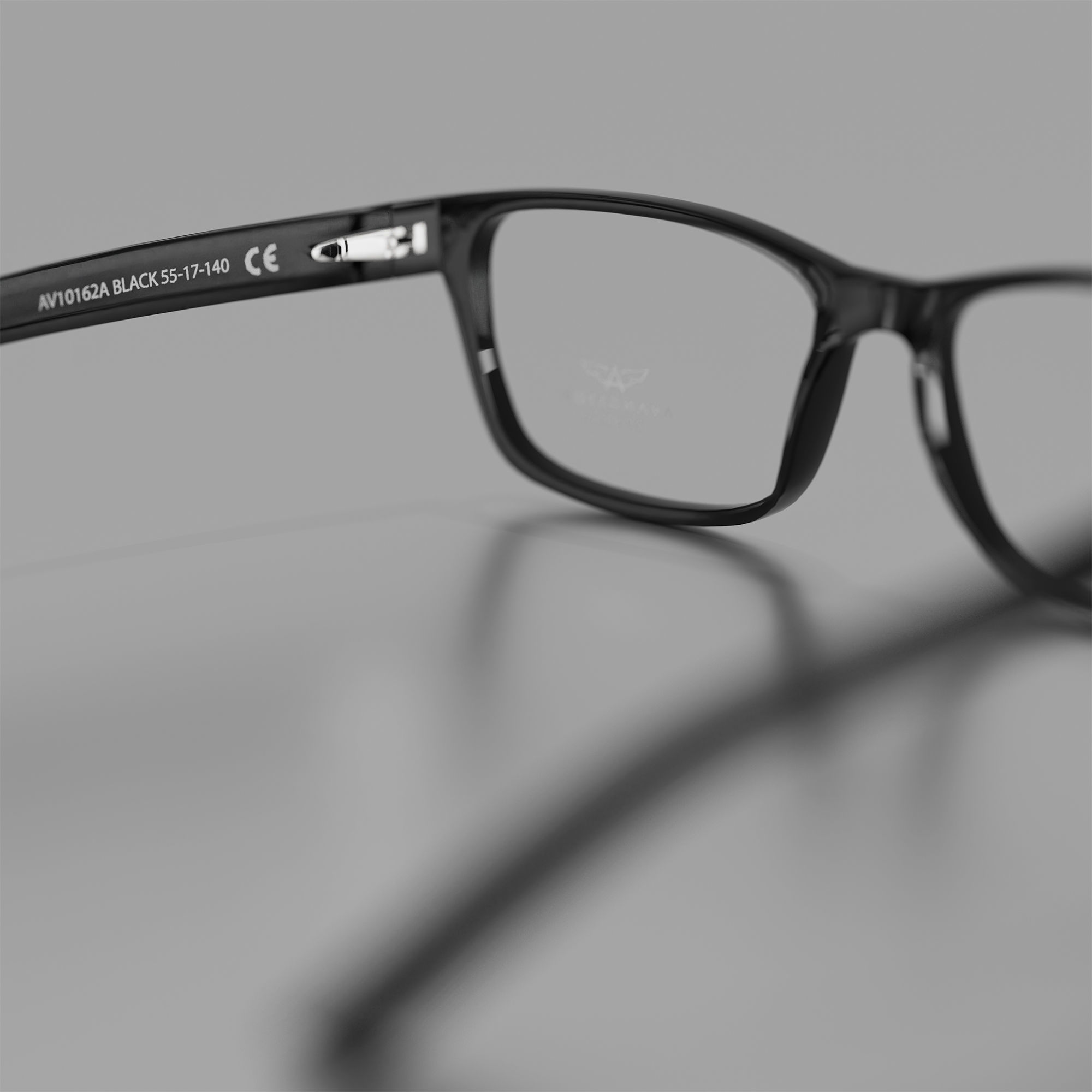 Glasses Low-poly 3D model_4