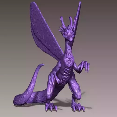 Heroes 3 Fairy Dragon miniature 3D print model