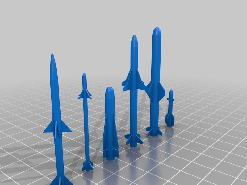 Active missiles of the US military 1-48 and 1-72nd scale Free 3D print model_2