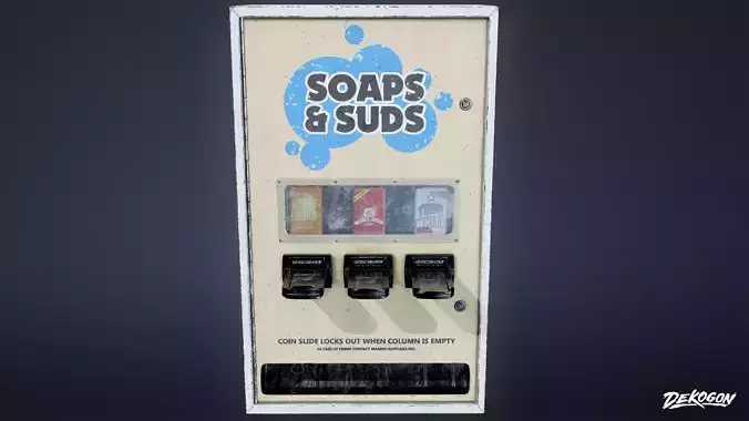 LAUNDROMAT - Soap Dispenser 01 - LOW POLY AND NANITE