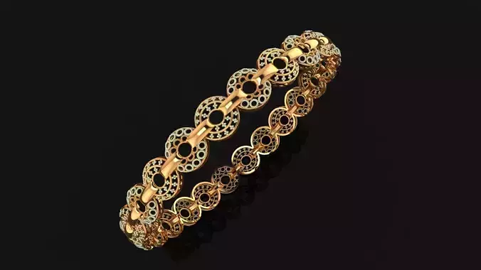 1356 Celestial Circle Bangle 10gm