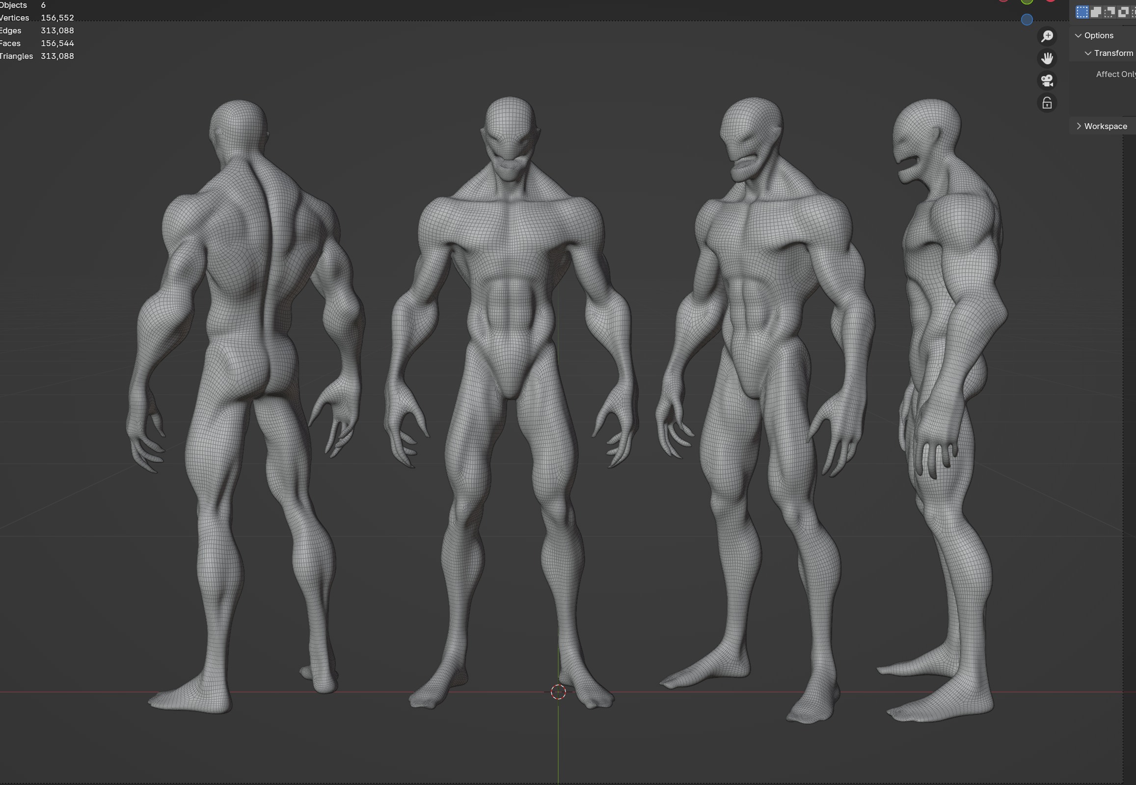 Alien Character 3D model_2