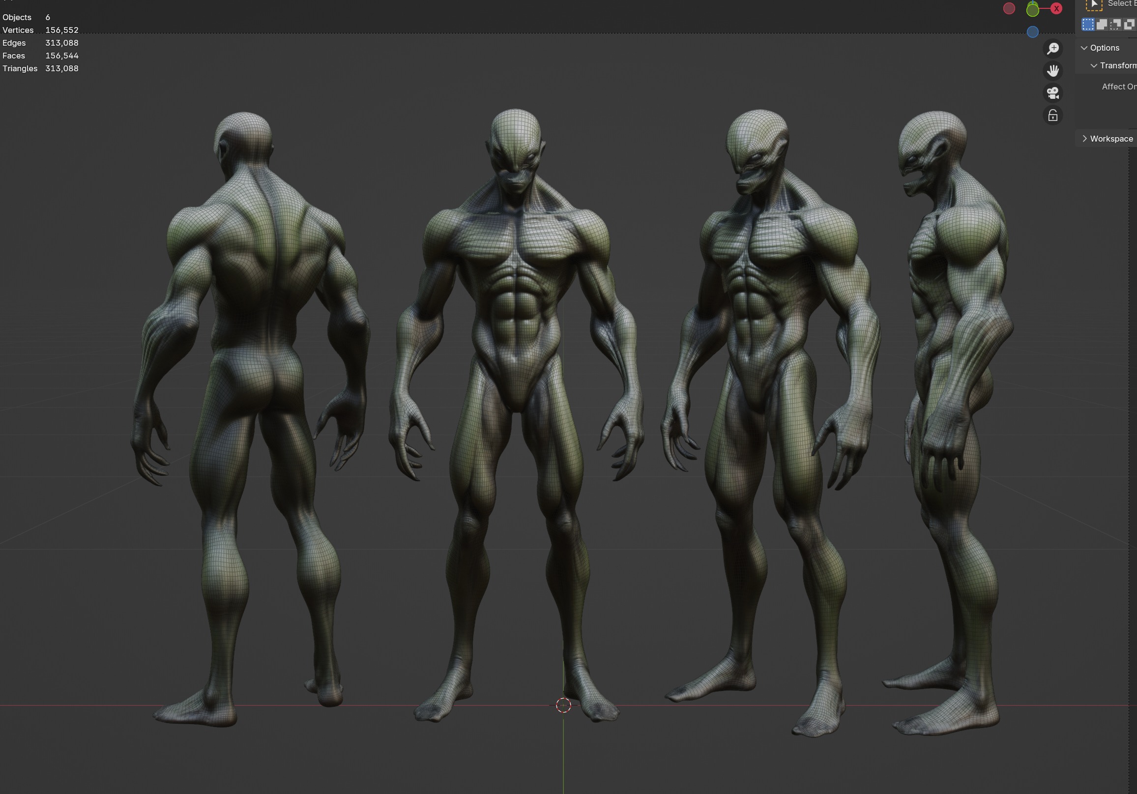 Alien Character 3D model_1
