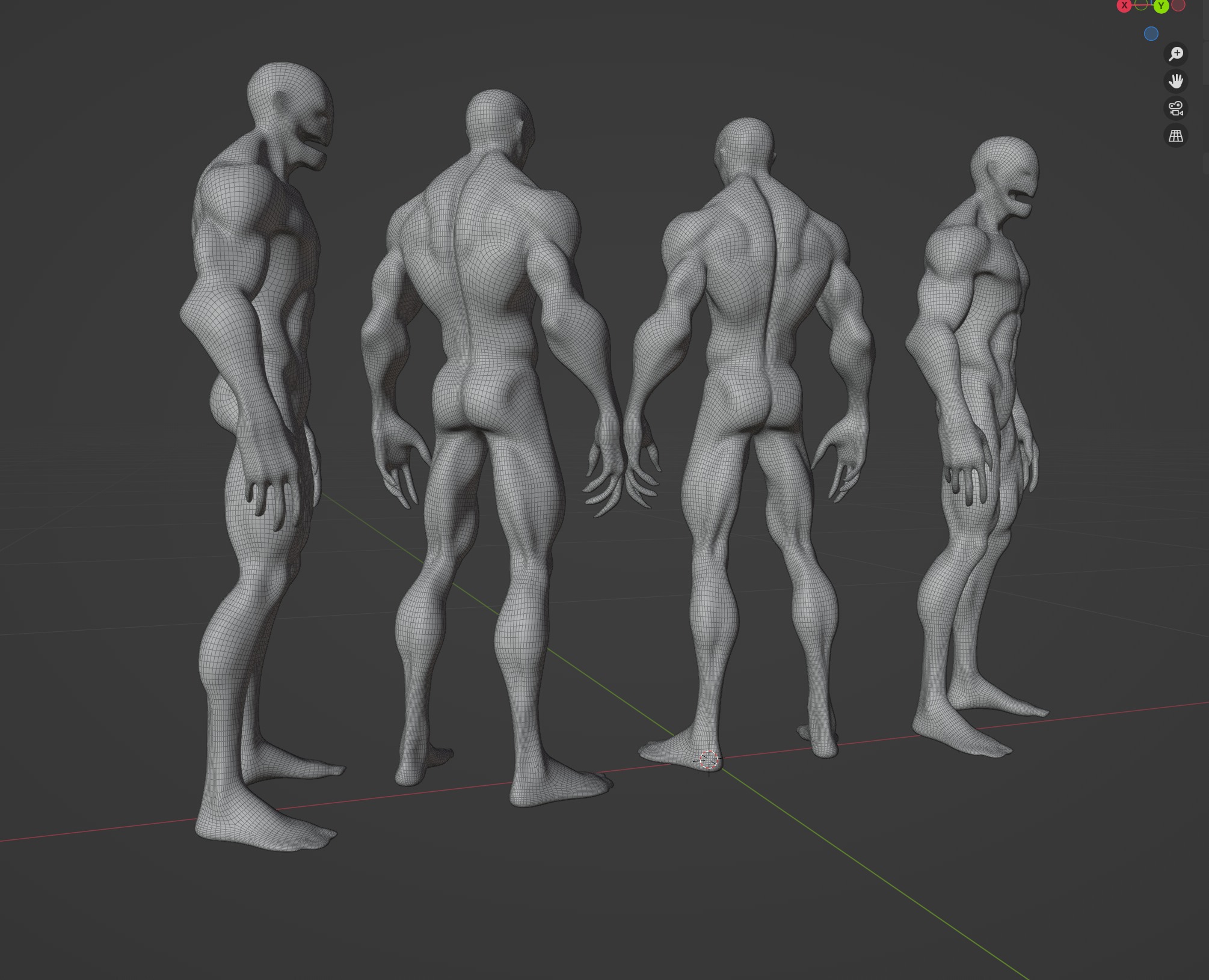 Alien Character 3D model_4