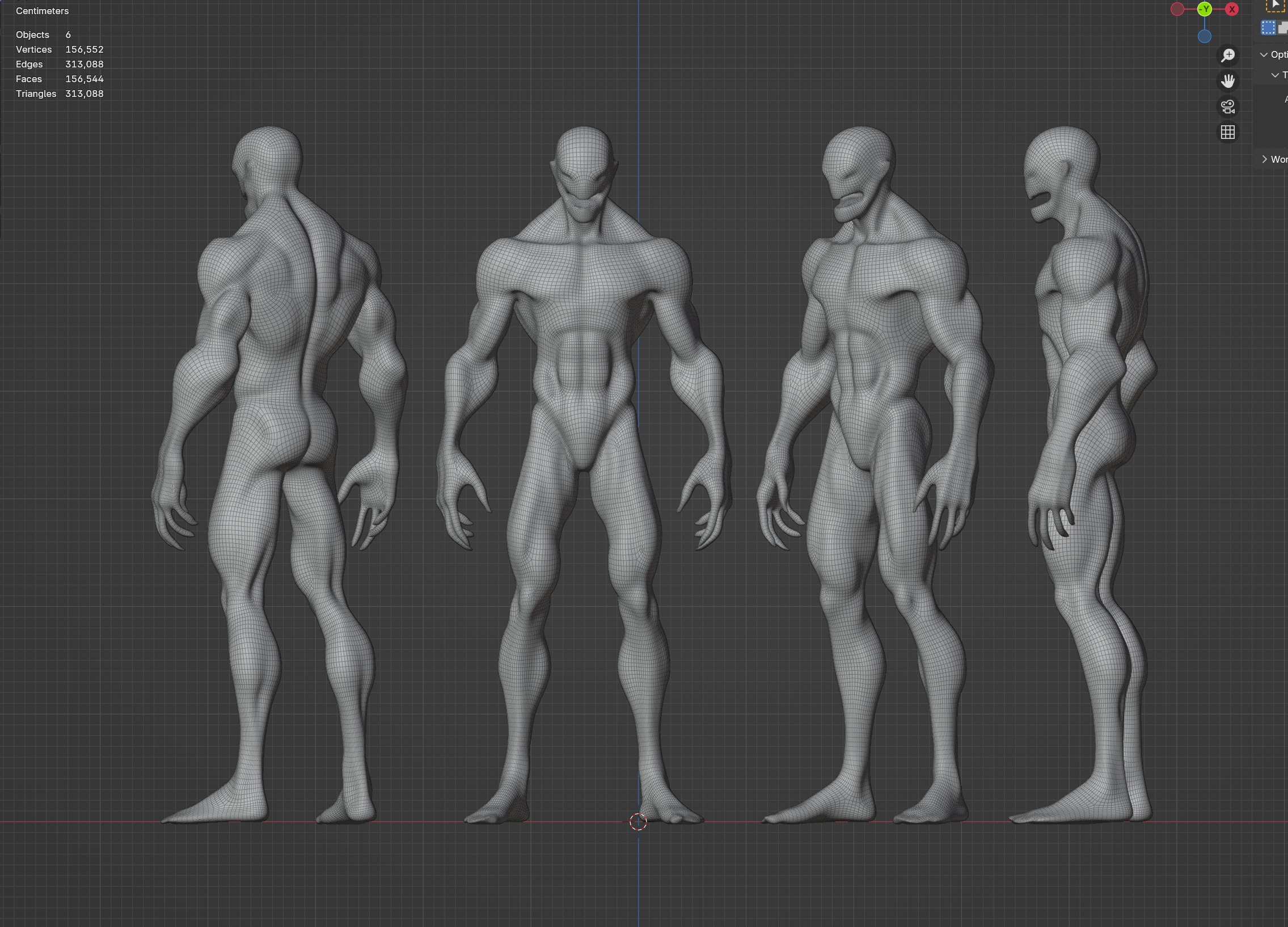 Alien Character 3D model_3