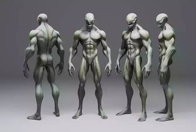 Alien Character 3D model