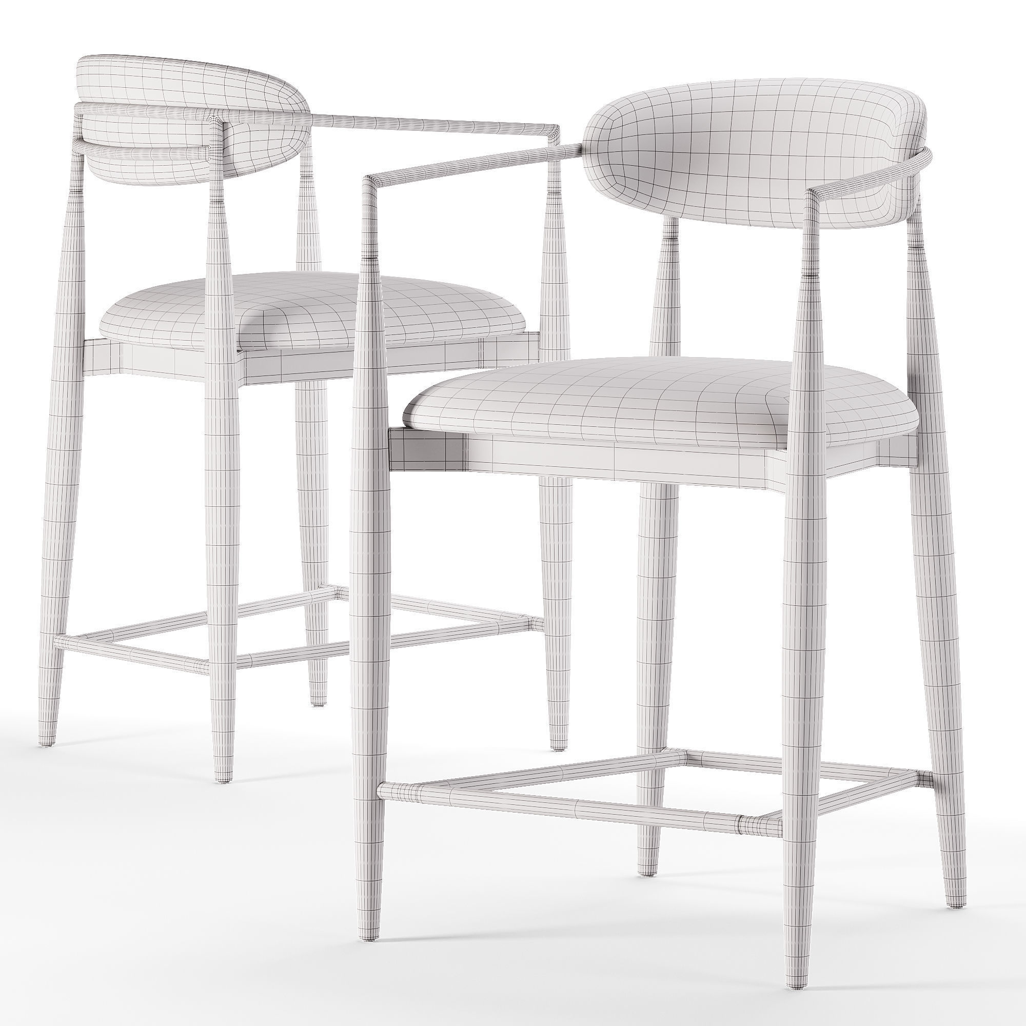 Jagger Stool 3D model_6