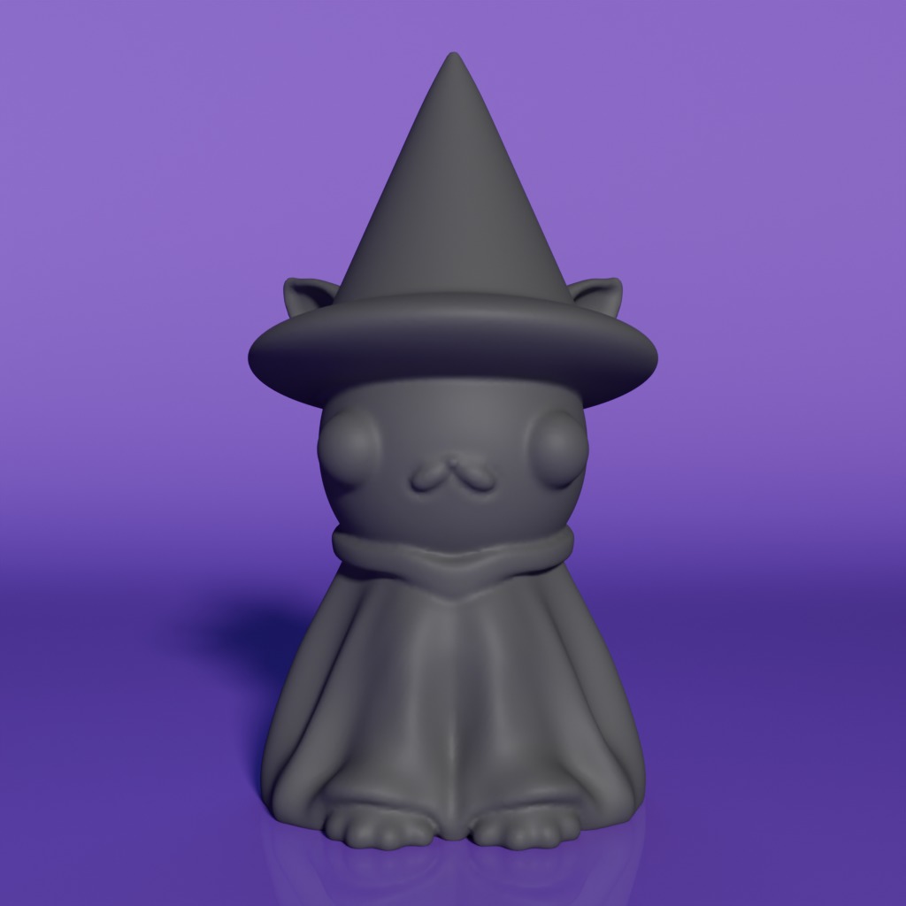 Cat Wizard 3D print model 3D print model_7