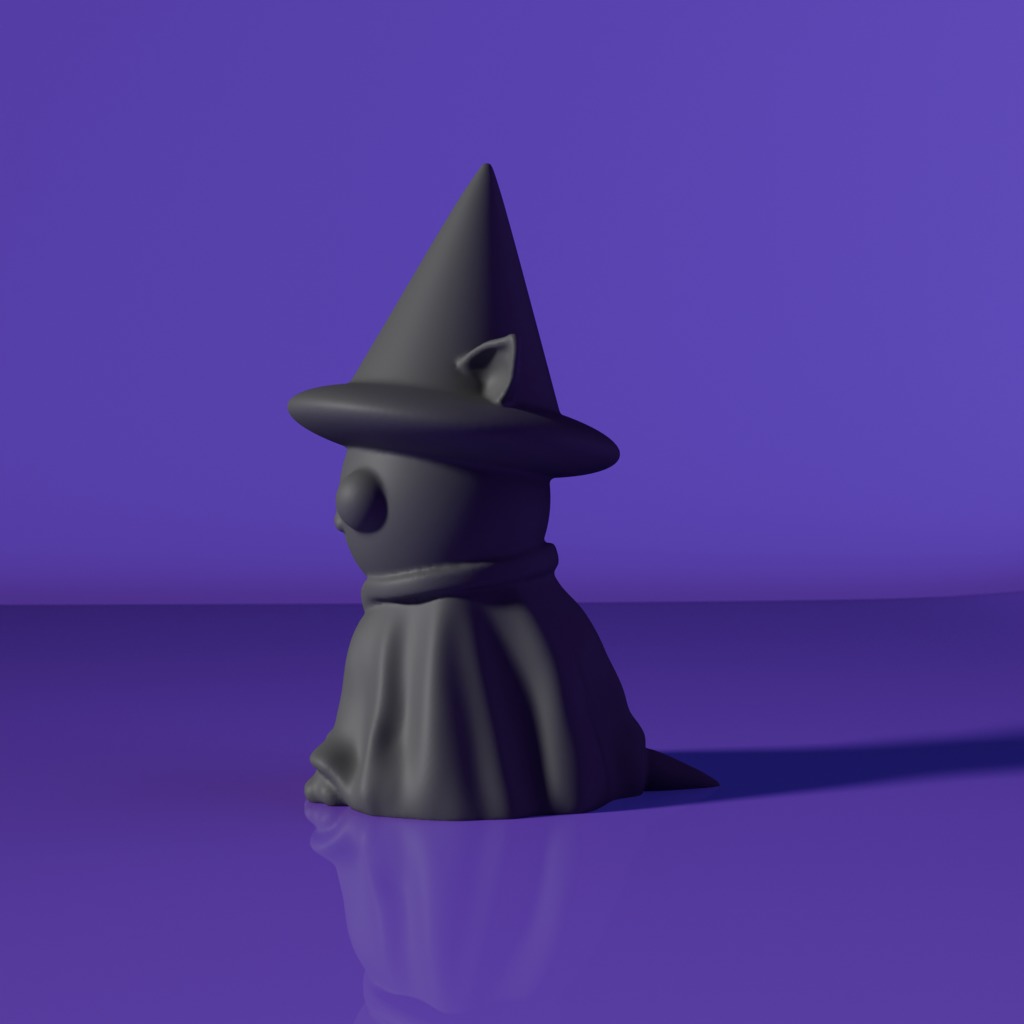 Cat Wizard 3D print model 3D print model_9