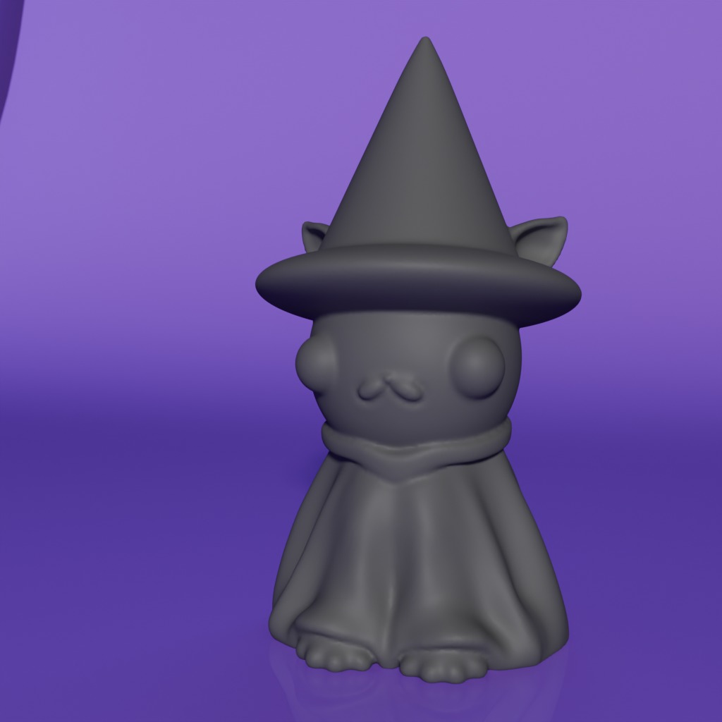 Cat Wizard 3D print model 3D print model_8