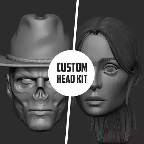 CUSTOM HEAD KIT - FALLOUT 3D print model