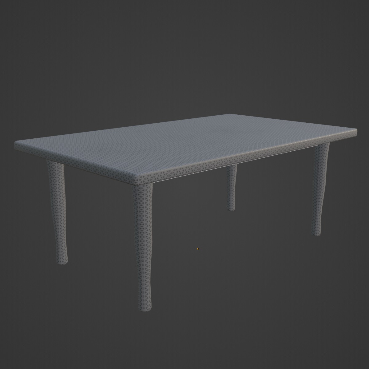 Plastic Table 05 Low-poly 3D model_6