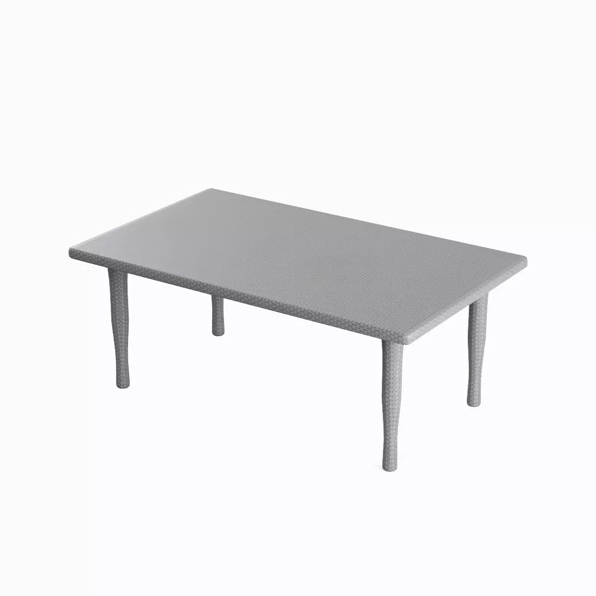 Plastic Table 05 Low-poly 3D model_0