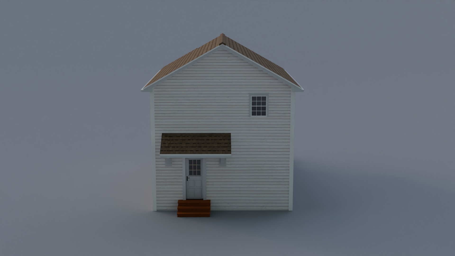 Low Poly house 11 Low-poly 3D model_6