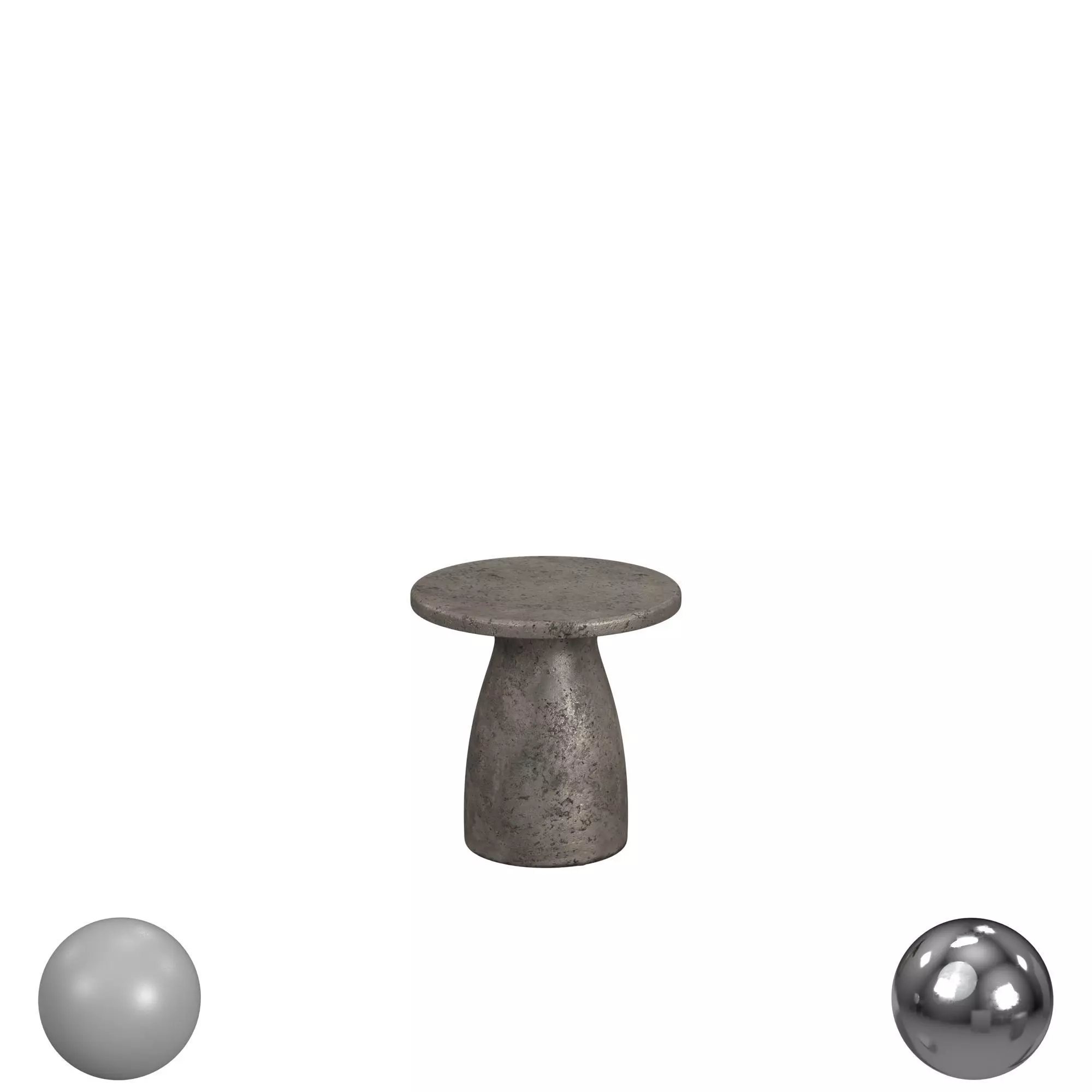 Collins 16 Outdoor Accent Table Dark Gray 3D model_0