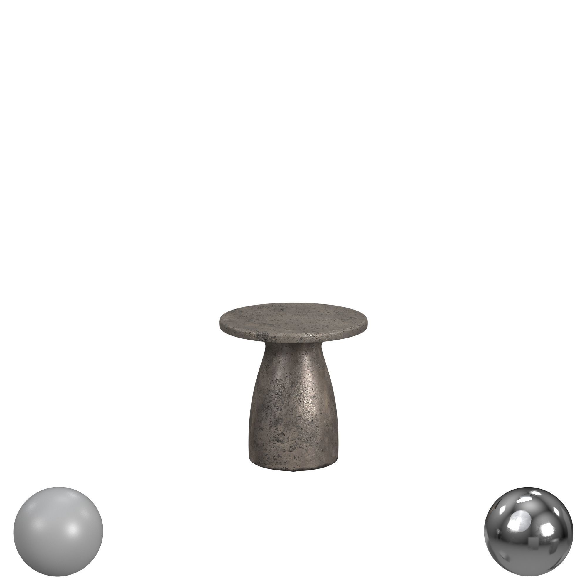 Collins 16 Outdoor Accent Table Dark Gray 3D model_1