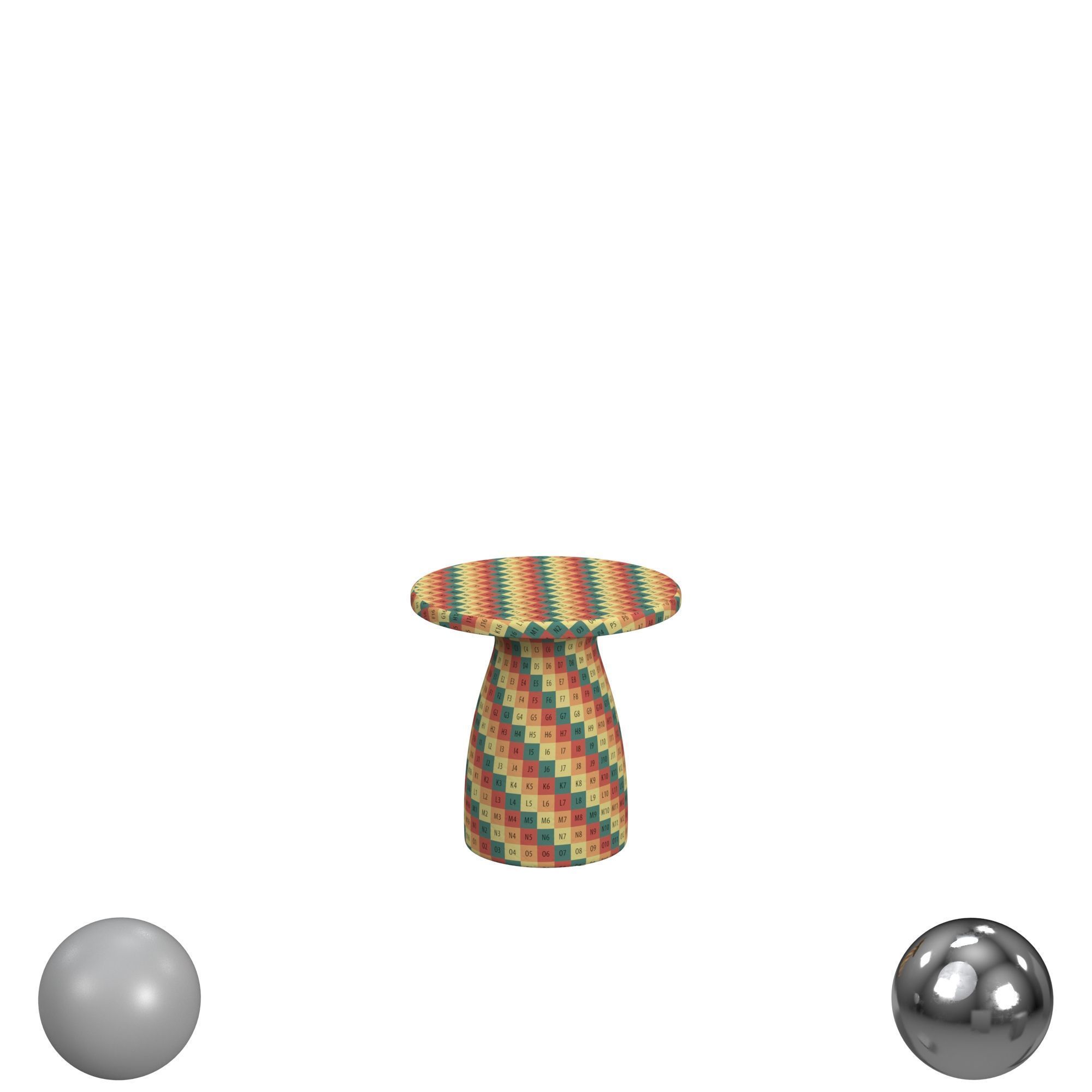 Collins 16 Outdoor Accent Table Dark Gray 3D model_2