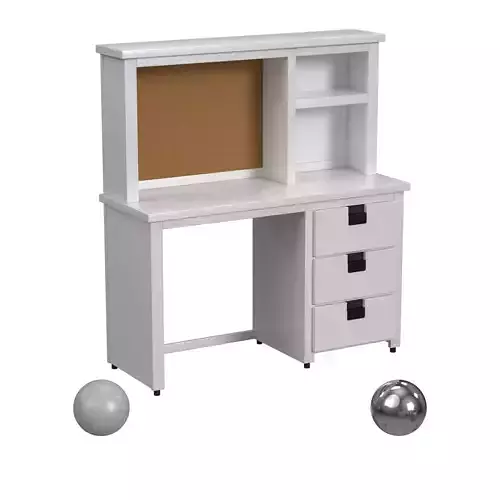 Cali Kids Complete Desk Hutch In White
