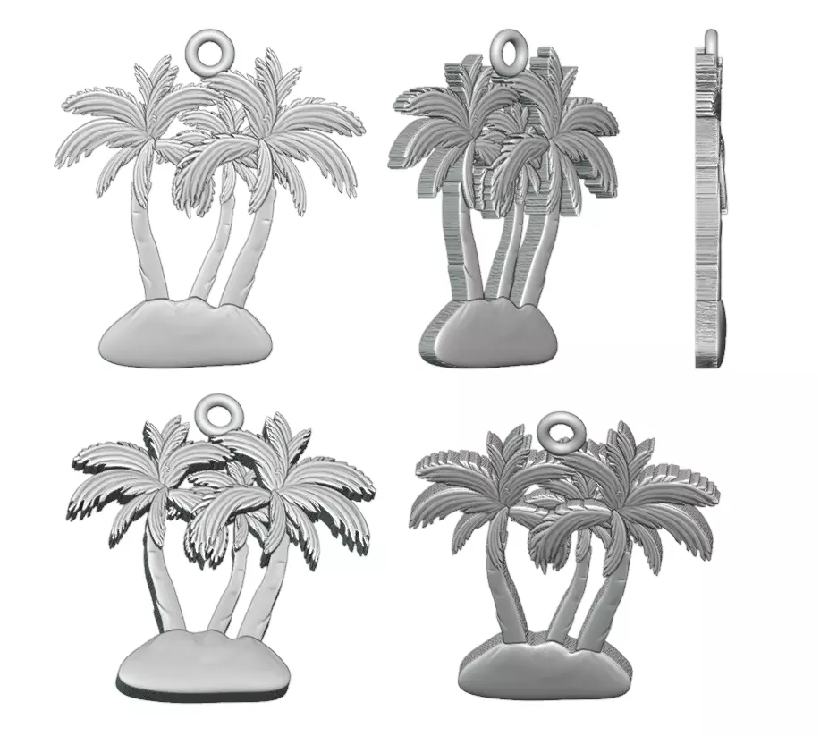 Palms pendant 3D print model