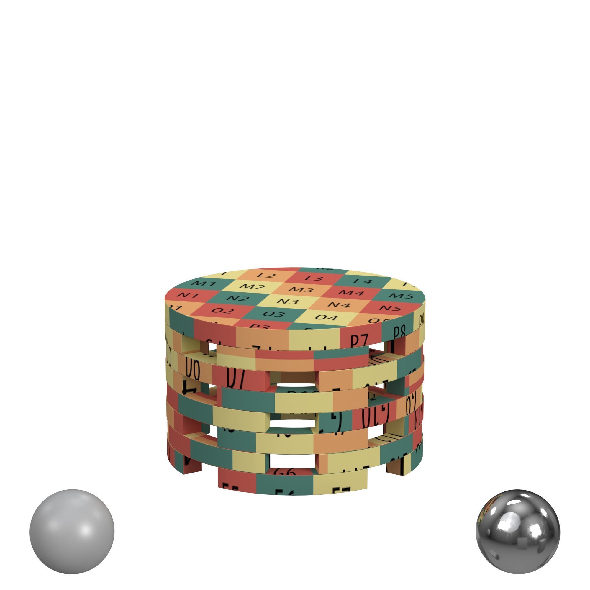 Charnessa Solid Wood Coffee Table Lark Manor 3D model_2