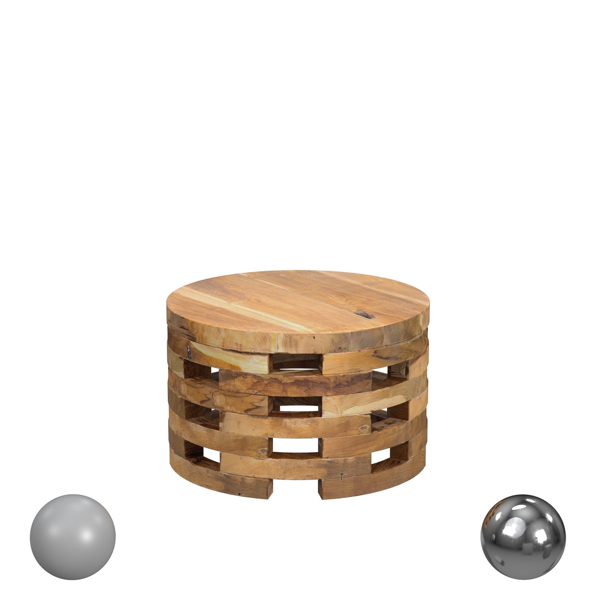 Charnessa Solid Wood Coffee Table Lark Manor 3D model_1