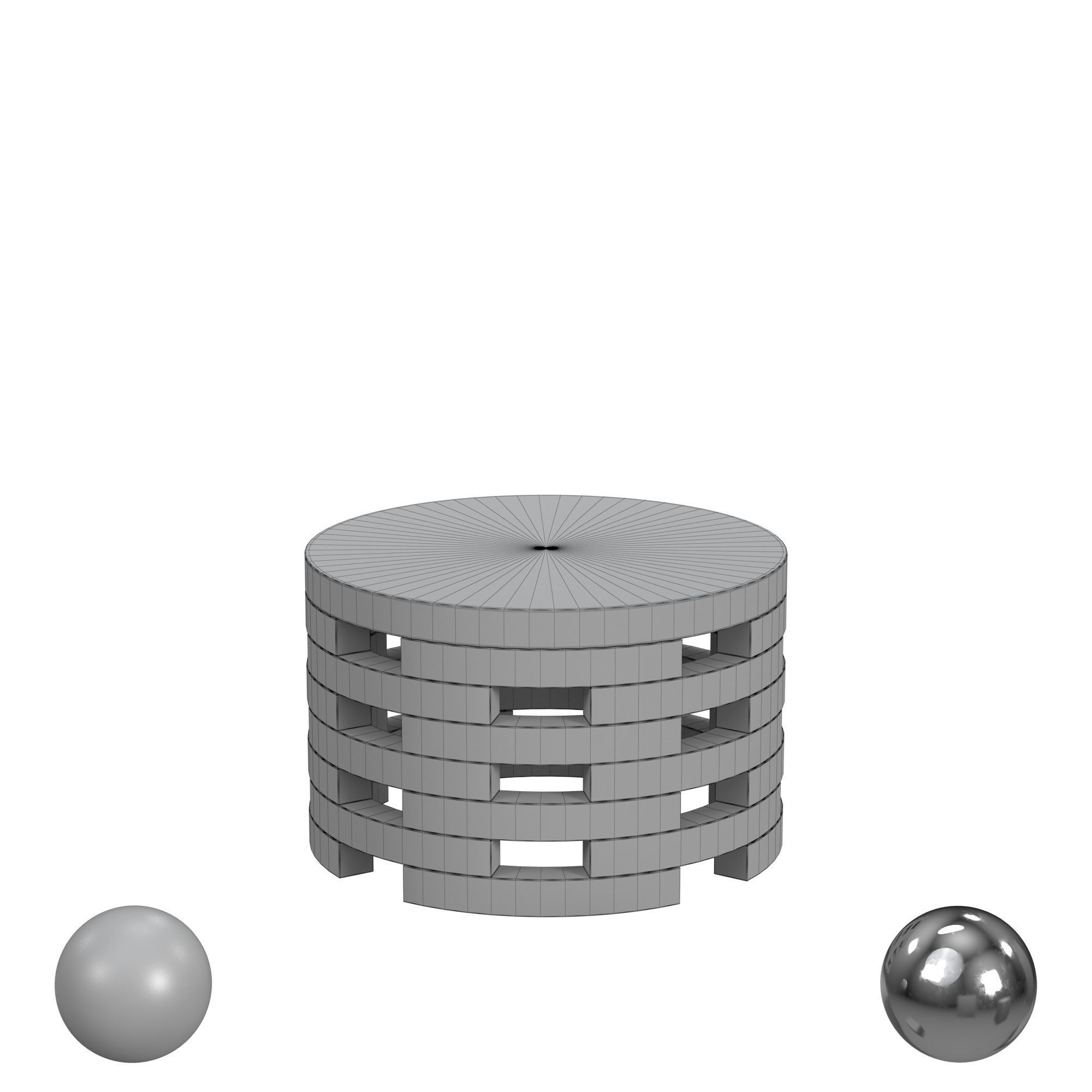 Charnessa Solid Wood Coffee Table Lark Manor 3D model_3