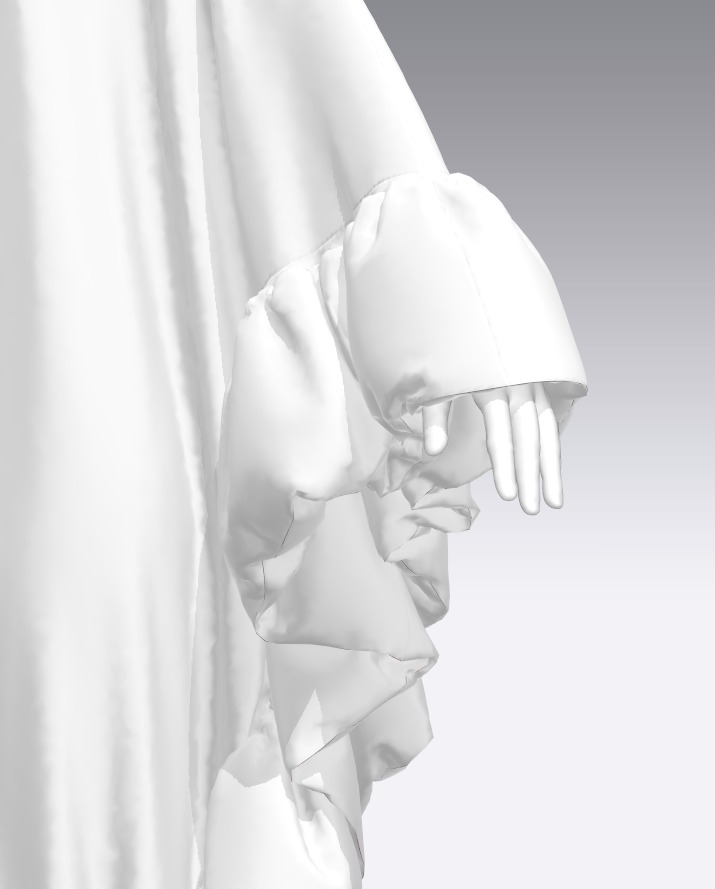 Abaya 05 with hijab Walk Cycle 3D model 3D model_25