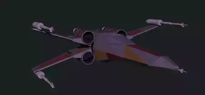 X-Wing of Star Wars 3d model