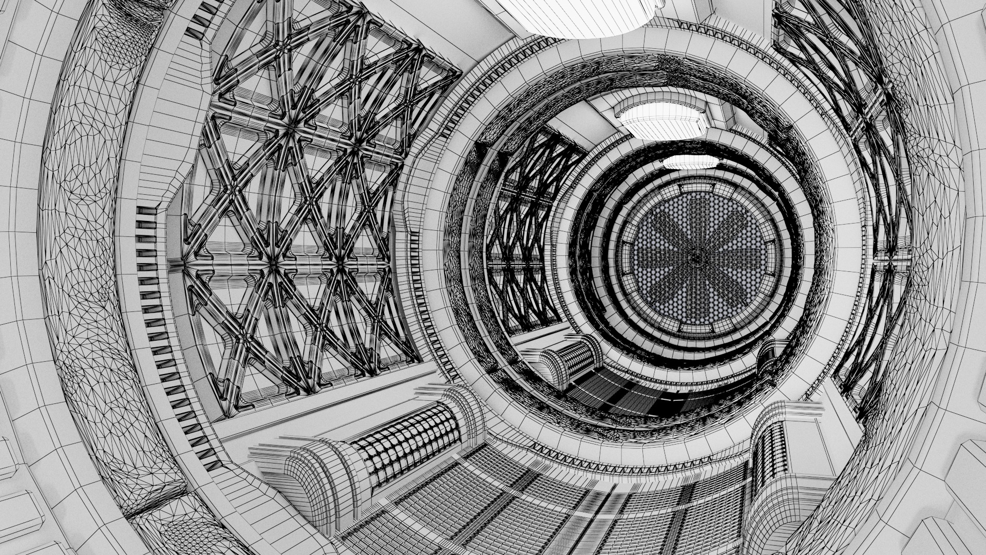 Spaceship Corridor 3D model_15