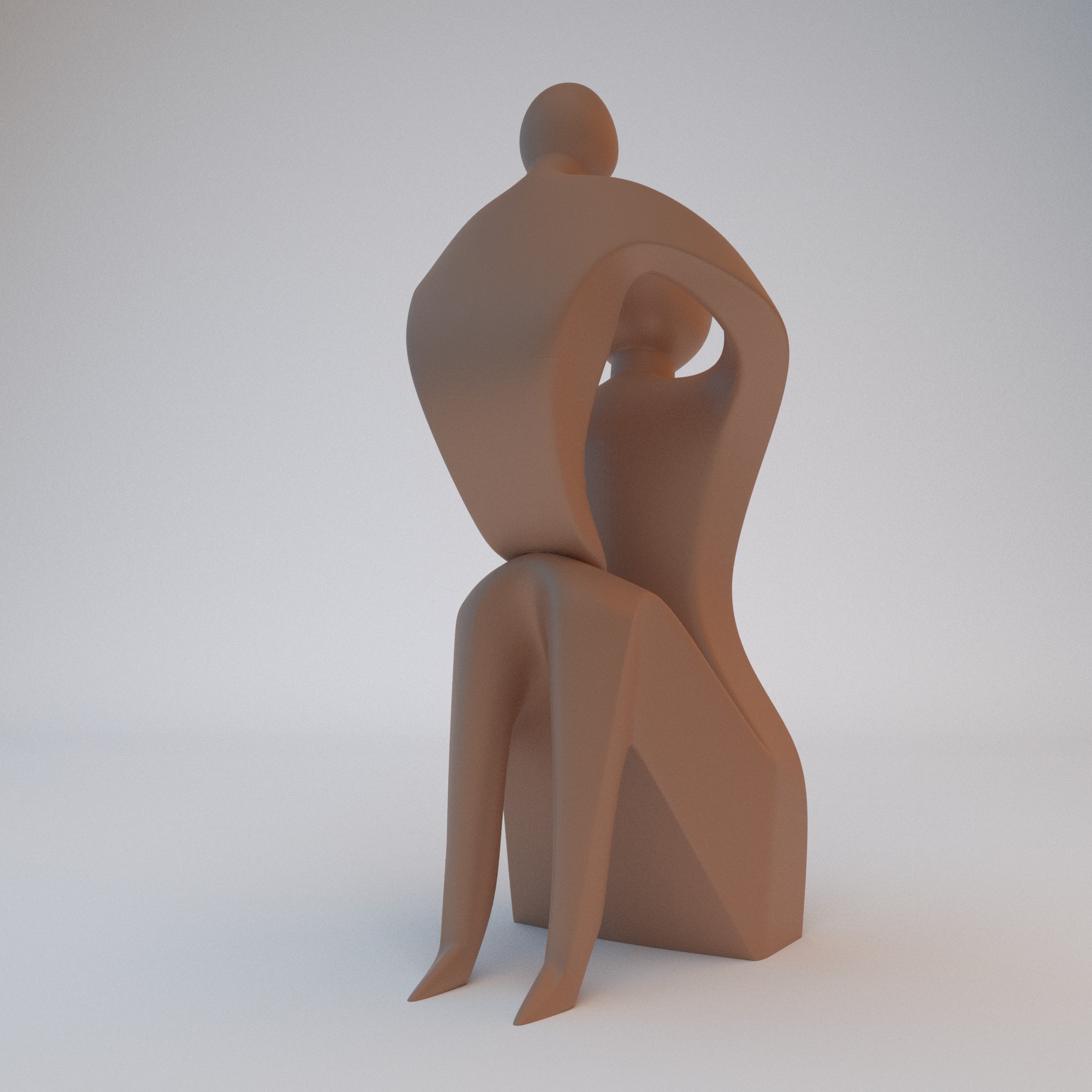 Mother and Child Decor STL File - 092 3D print model_11