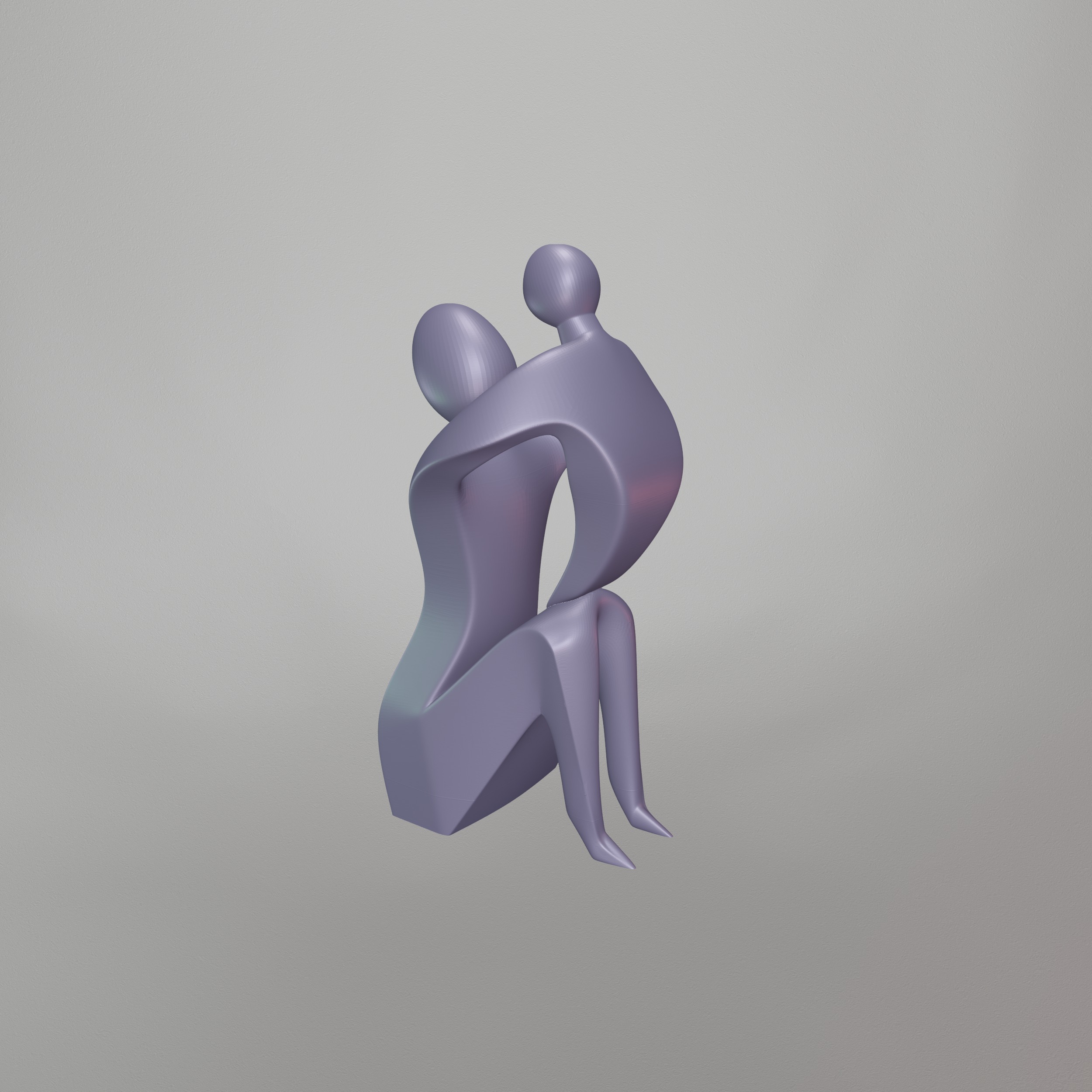 Mother and Child Decor STL File - 092 3D print model_12