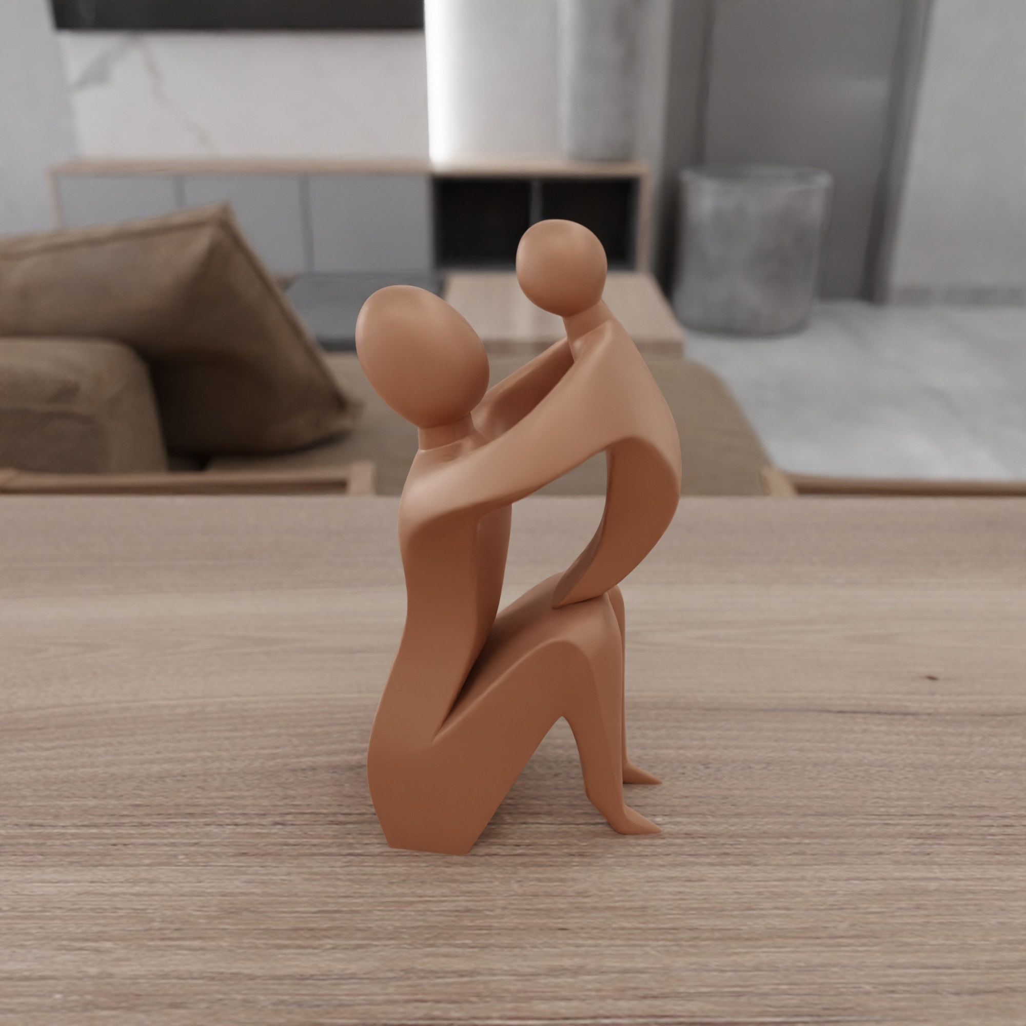 Mother and Child Decor STL File - 092 3D print model_8